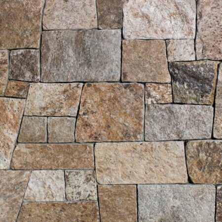 Colonial Tan: Ledge, Mosaic, Square & Rec, Ashlar, Round